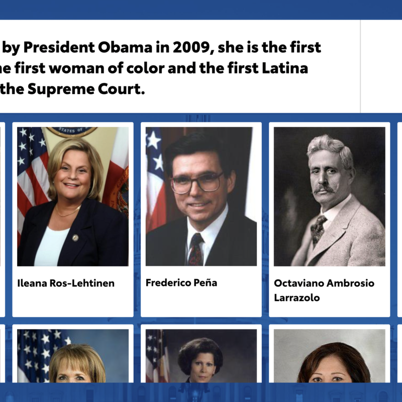 Screenshot of the Toyota Hispanic Heritage Quiz